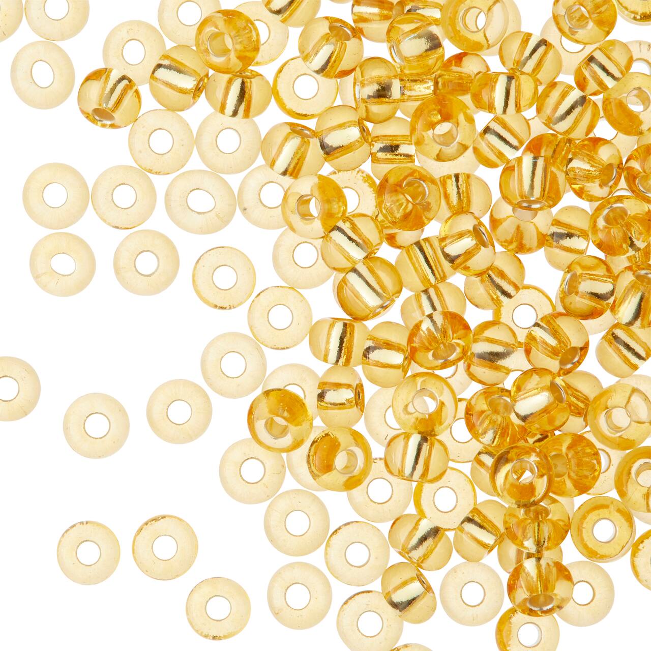 12 Pack: John Bead Topaz Silver Lined Czech Glass Seed Beads, 6/0